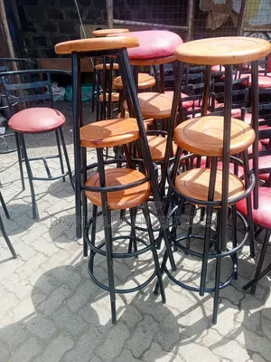 Wooden Laboratory/Counter High Stool