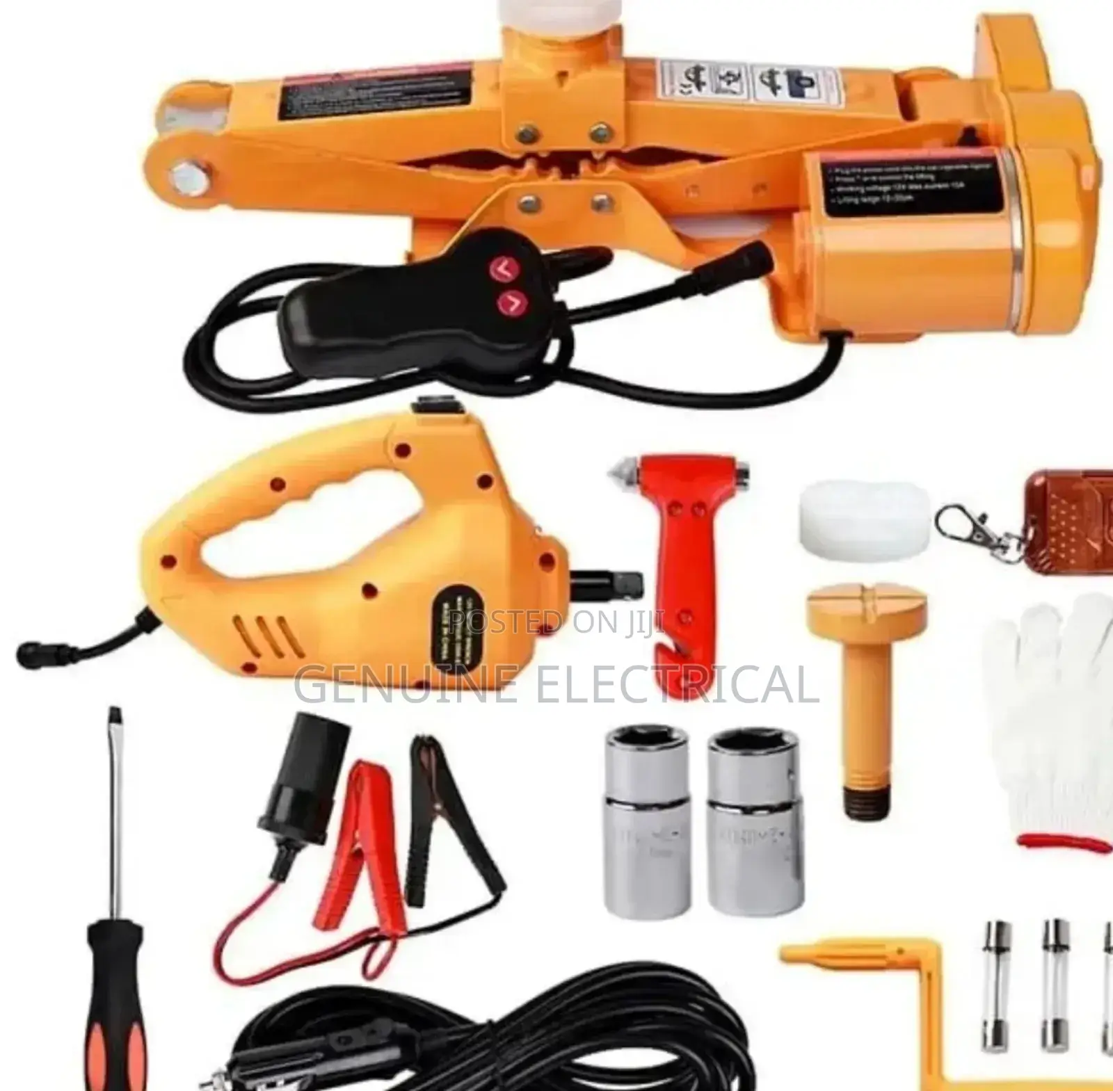 Car Jack 3 in 1 - Electric Car Jack, Air Compressor Wrench;