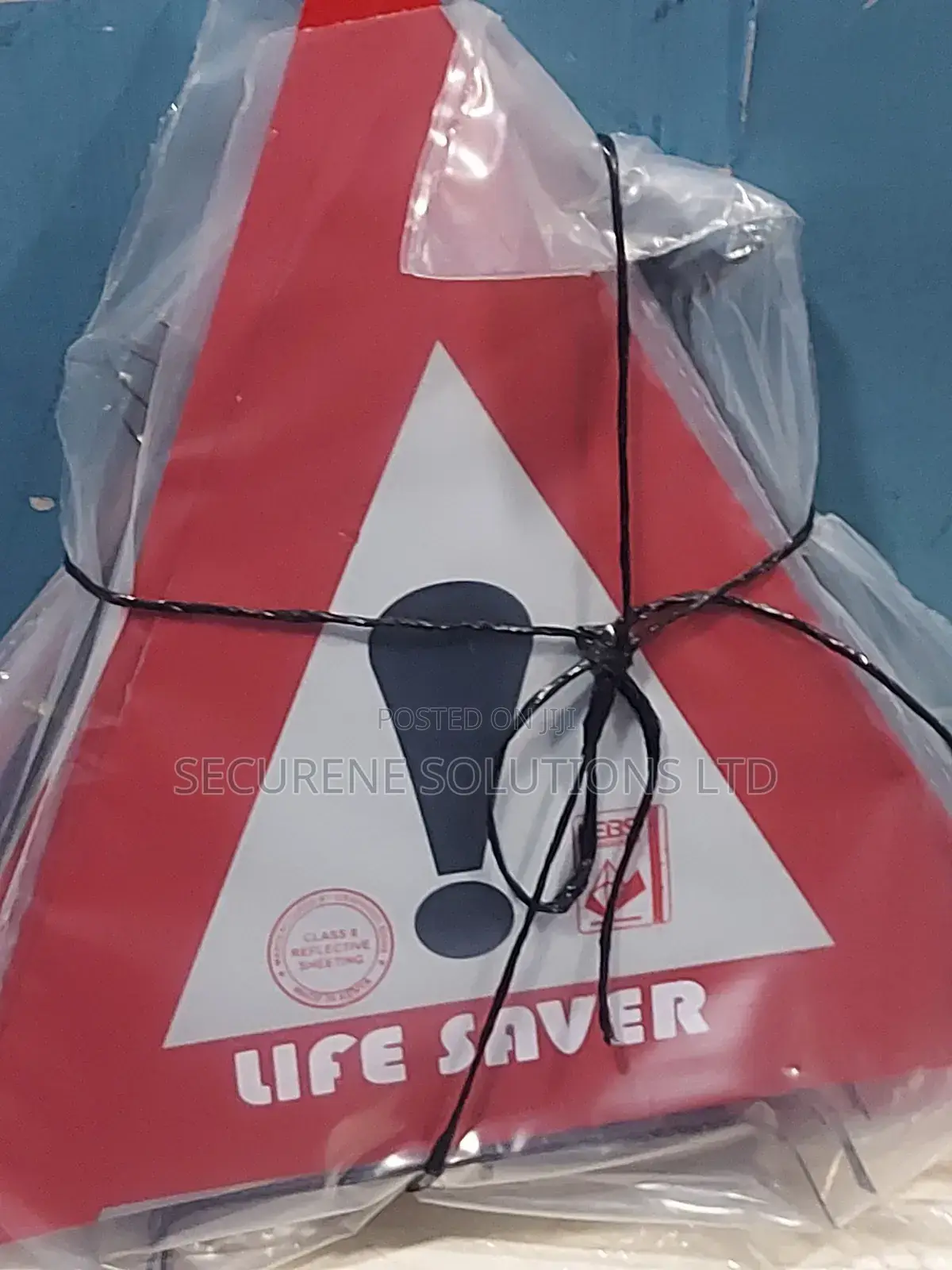 Life Saver" Warning Triangle, Essential for Road Safety