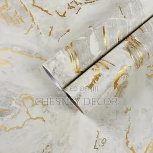 Whitegold Wallpaper - Perfect for Kitchen Area