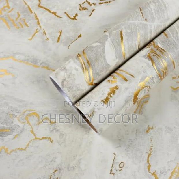 Whitegold Wallpaper - Perfect for Kitchen Area - main view