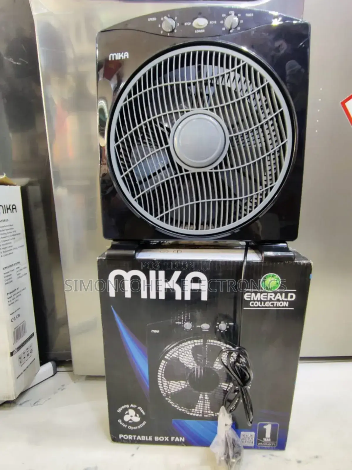 Mika Portable Box Fan 12 Inches