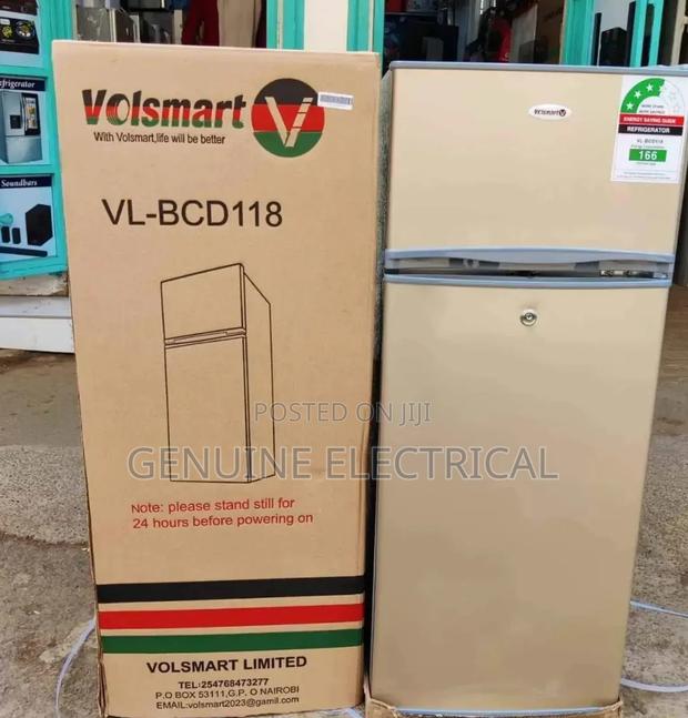 *Volsmart Double Door Fridge 118litres*