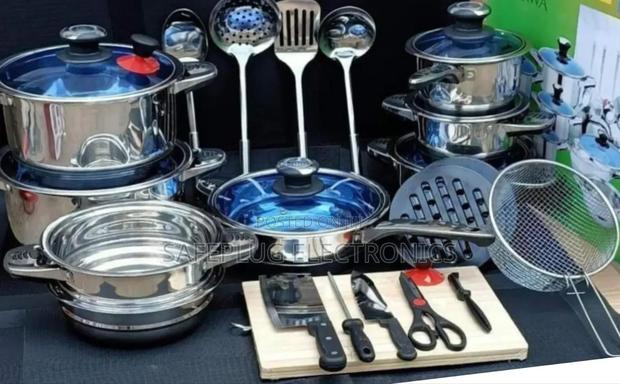 Marwa 30pcs Stainless Cookware/ Chopping Board - main view