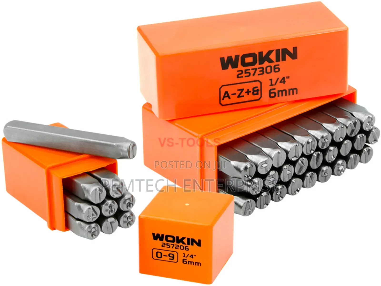 Steel Punch Stamp Die Set Letters (A-Z) Numbers 0-9 Set 3mm