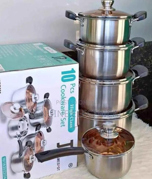 Jamespot 10pcs Stainless Sufurias