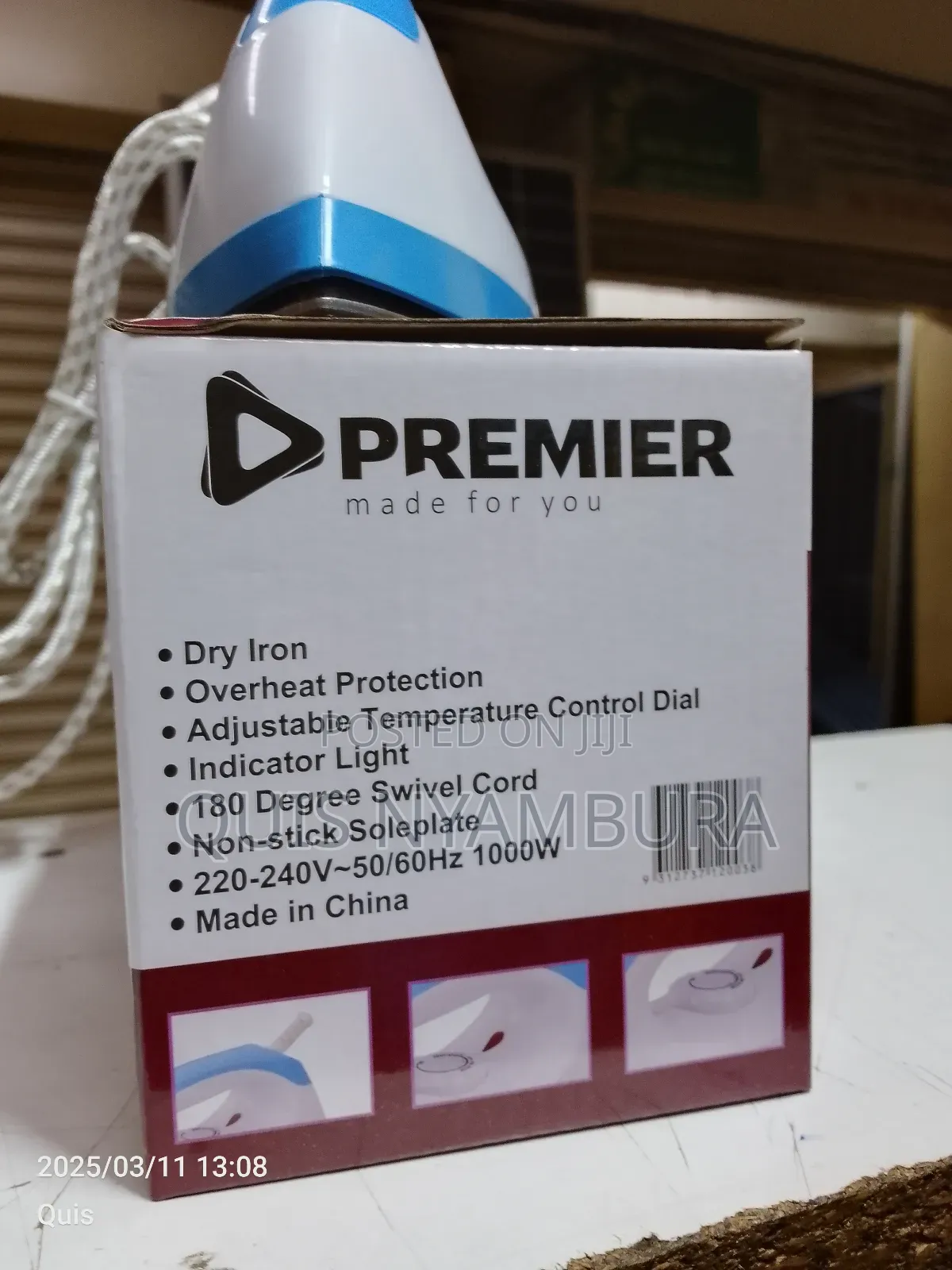 Dry Iron Box, Premier Iron