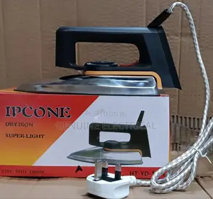 Ipcone Dry Iron Box With Titanium Teflon Nonstick Soleplate