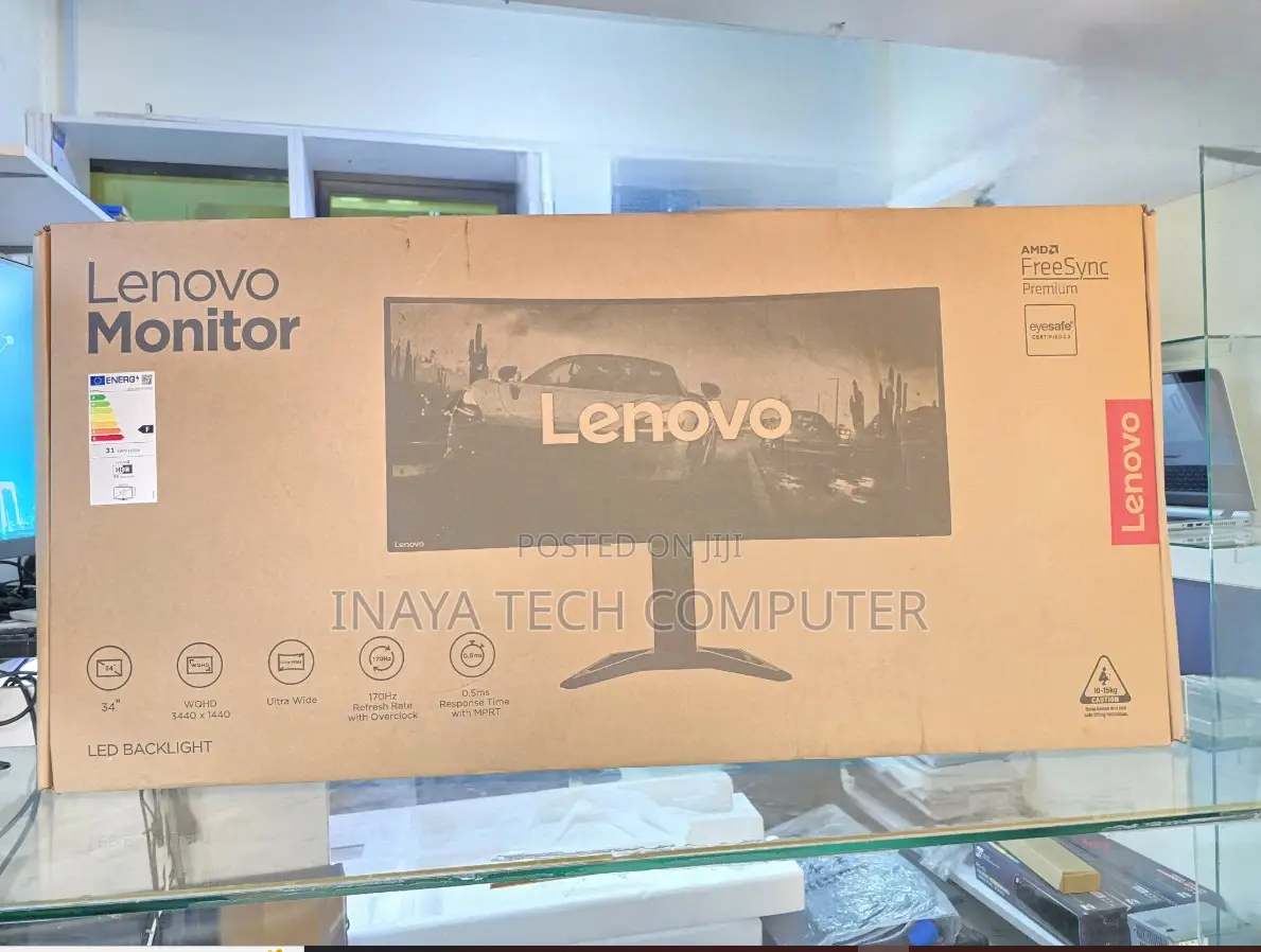 Lenovo G34w-30 34" Uwqhd Curved Gaming Monitor