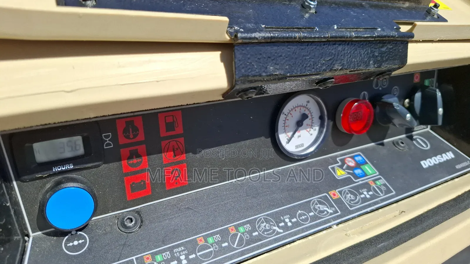 Compressor 2023 Doosan 725e 3cyl Diesel 10 Bars 110cfm Ex-Uk