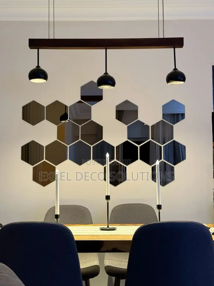 Reflect Style Creativity With Hexagon Decor Mirrors