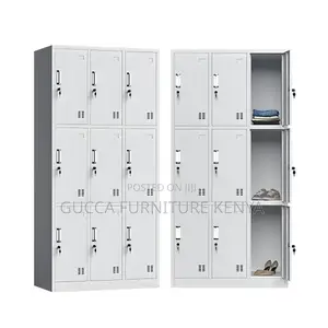 Cabinets: Steel Secure Storage Cabinet for 9 Person