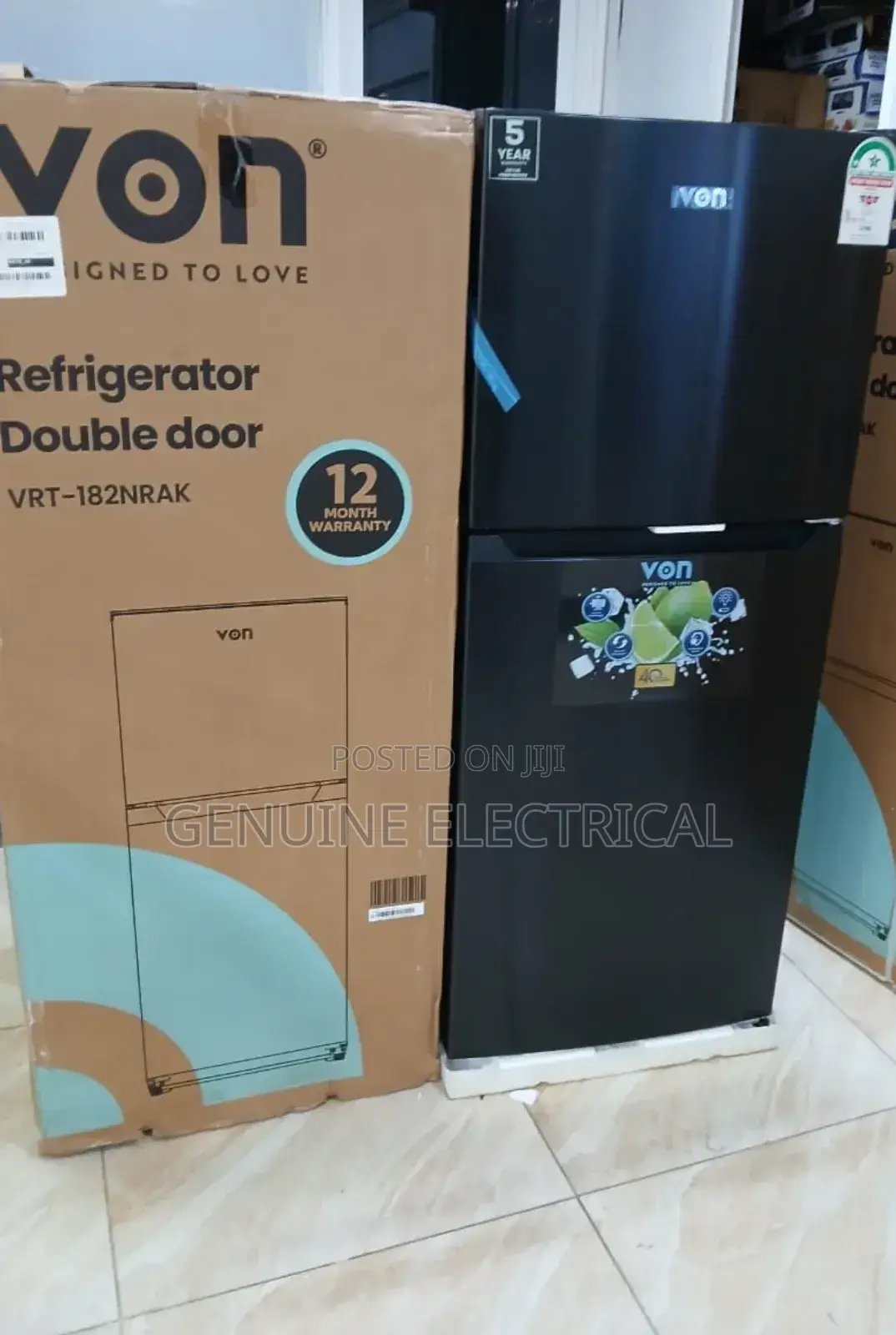 Fridge 181l Von Double Door Frost
