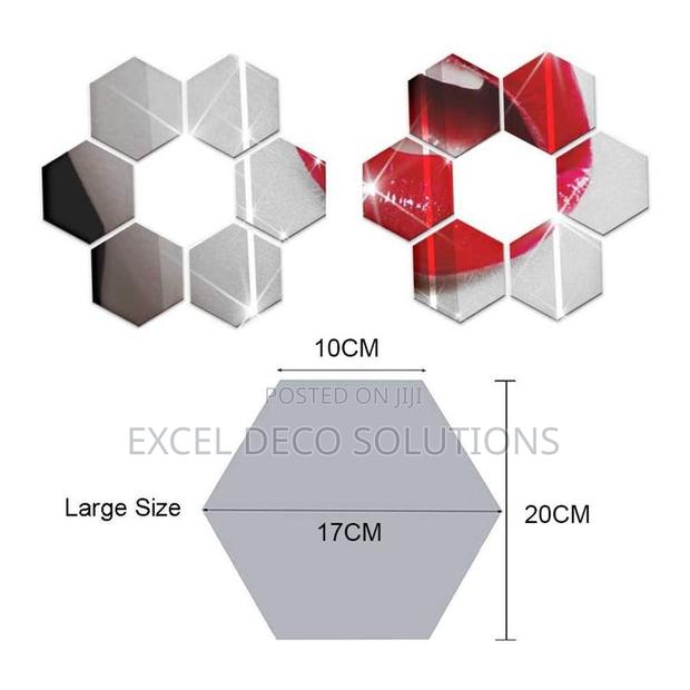 Functional Stylish Wall Decor!- Hexagonal Mirrors - main view