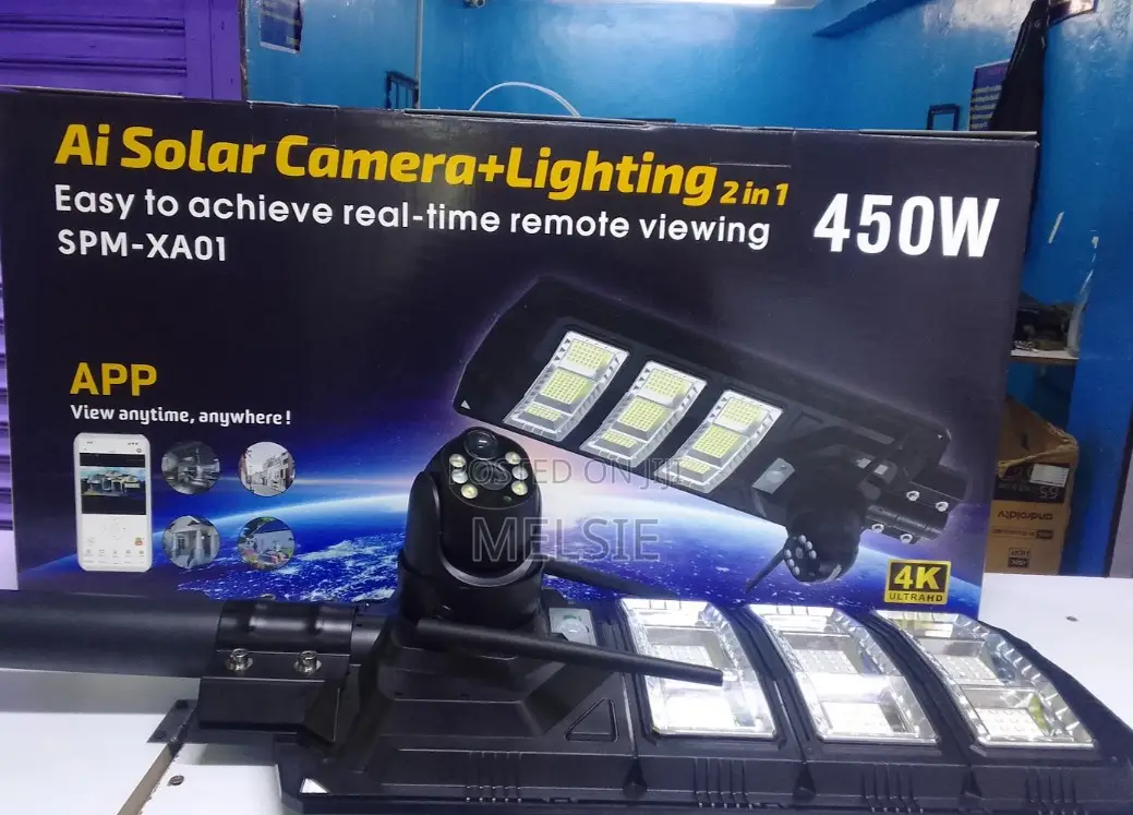 Ai Solar Camera + Lighting 2 in 1 V380pro App