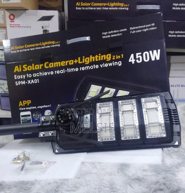 4g Smart Camera + Solar Streetlights 450w - main view
