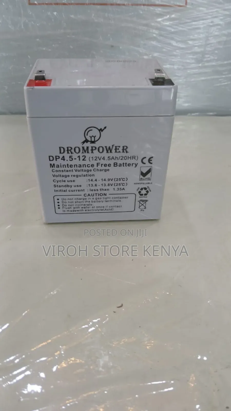12v 4.5ah Battery/ 20hr