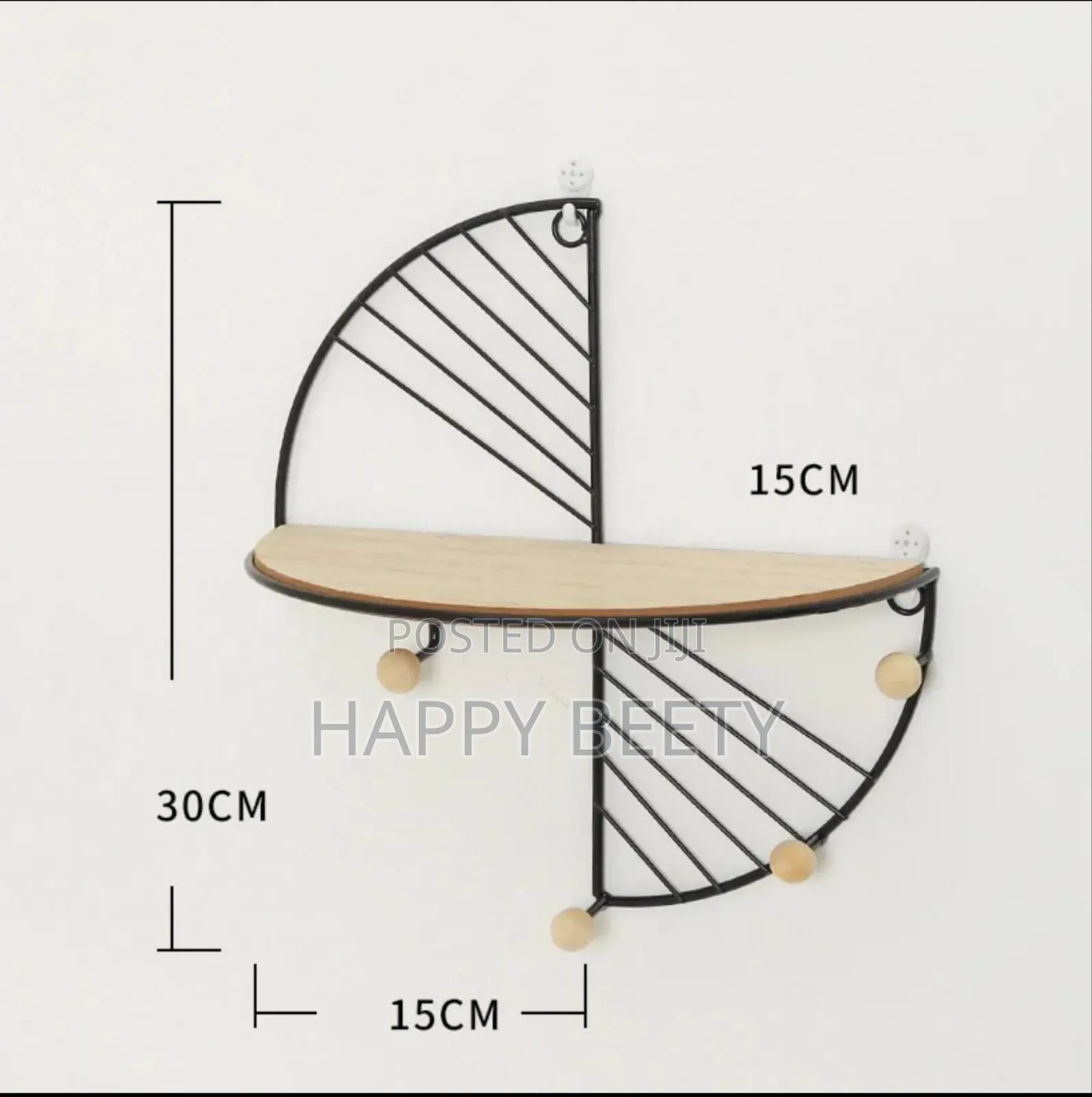 Decorative Geometric Wood Wall Shelves