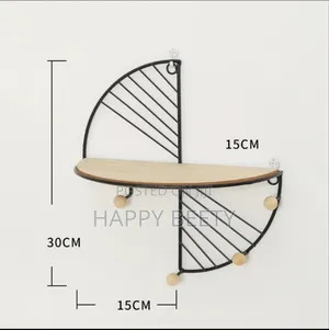 Decorative Geometric Wood Wall Shelves