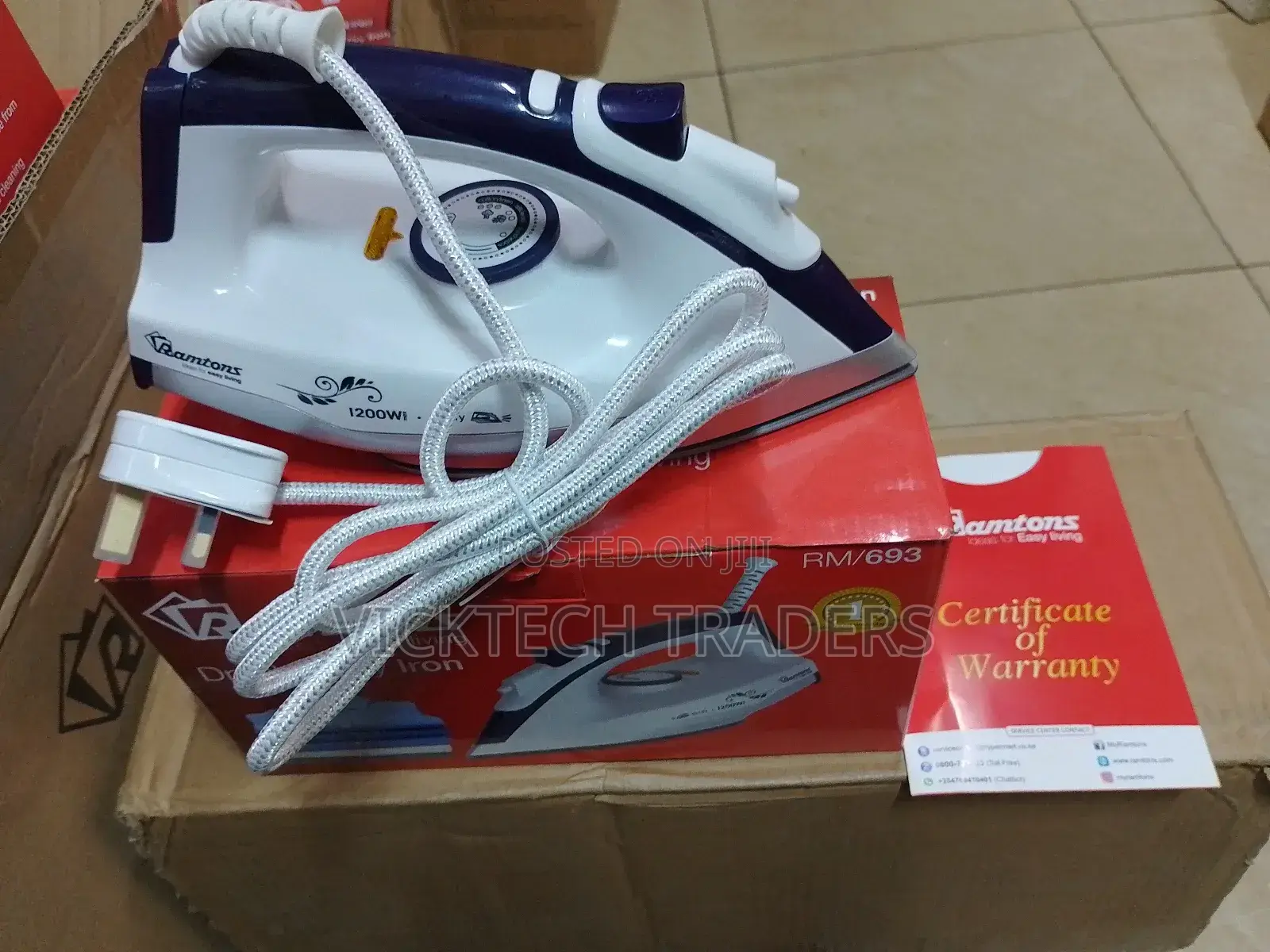 Iron Box! Ramtons Dry Iron Box With Spray Rm/693