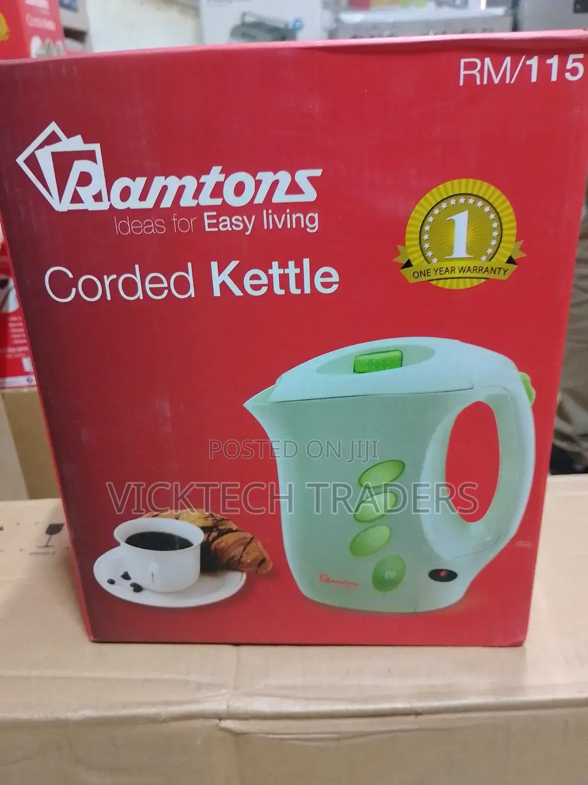 Kettle! Ramtons 1.8 Litres Auto Jug Kettle Rm/115