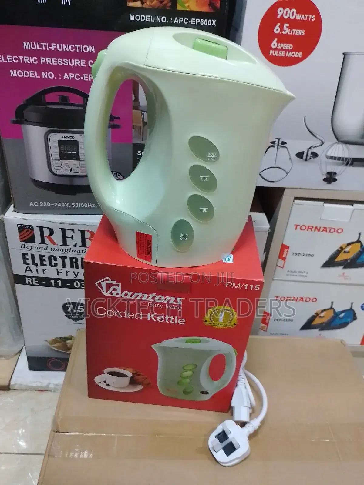 Kettle! Ramtons 1.8 Litres Auto Jug Kettle Rm/115
