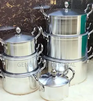 Stainless Steel Cookware Set/Sufuria/Pot -14 Pieces