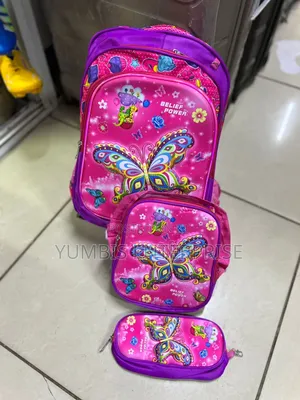 3 in 1 Cartoon (School --Bags, Lunch Bag Pencil Poach