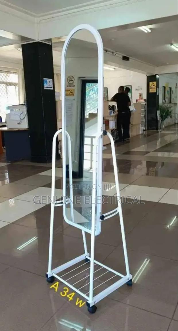 Sturdy Full Length Dressing Mirror With Wheels - main view