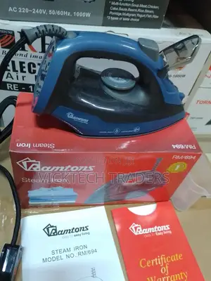 Ramtons Steam Iron Box -Non Stick Soleplate Rm 694