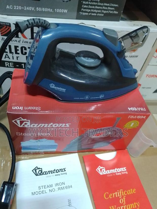 Ramtons Steam Iron Box -Non Stick Soleplate Rm 694 - thumbnail 2