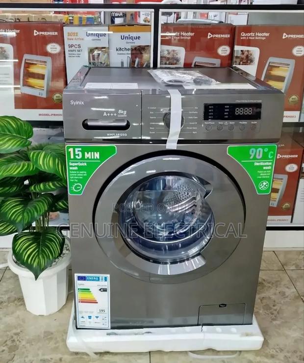 Energy-Efficient Syinix 8kg Front Load Washing Machine