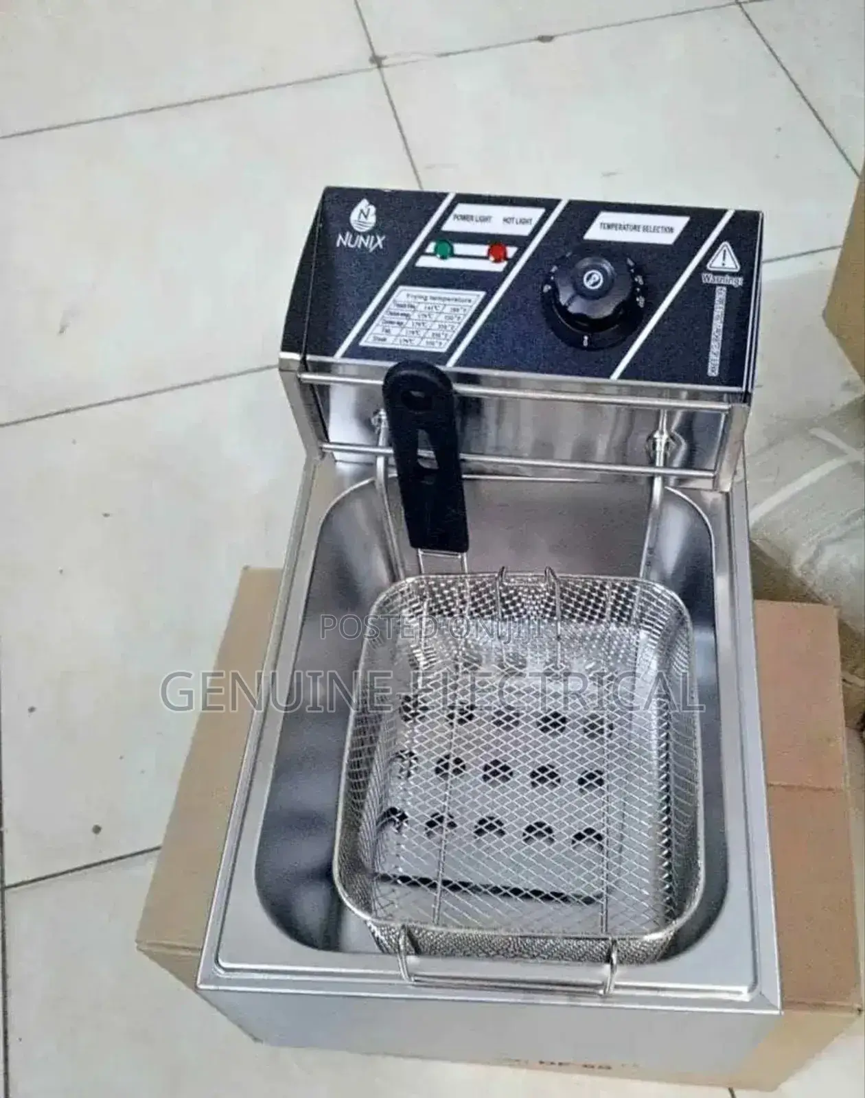 6 Litres Single Deep Frier Nunix