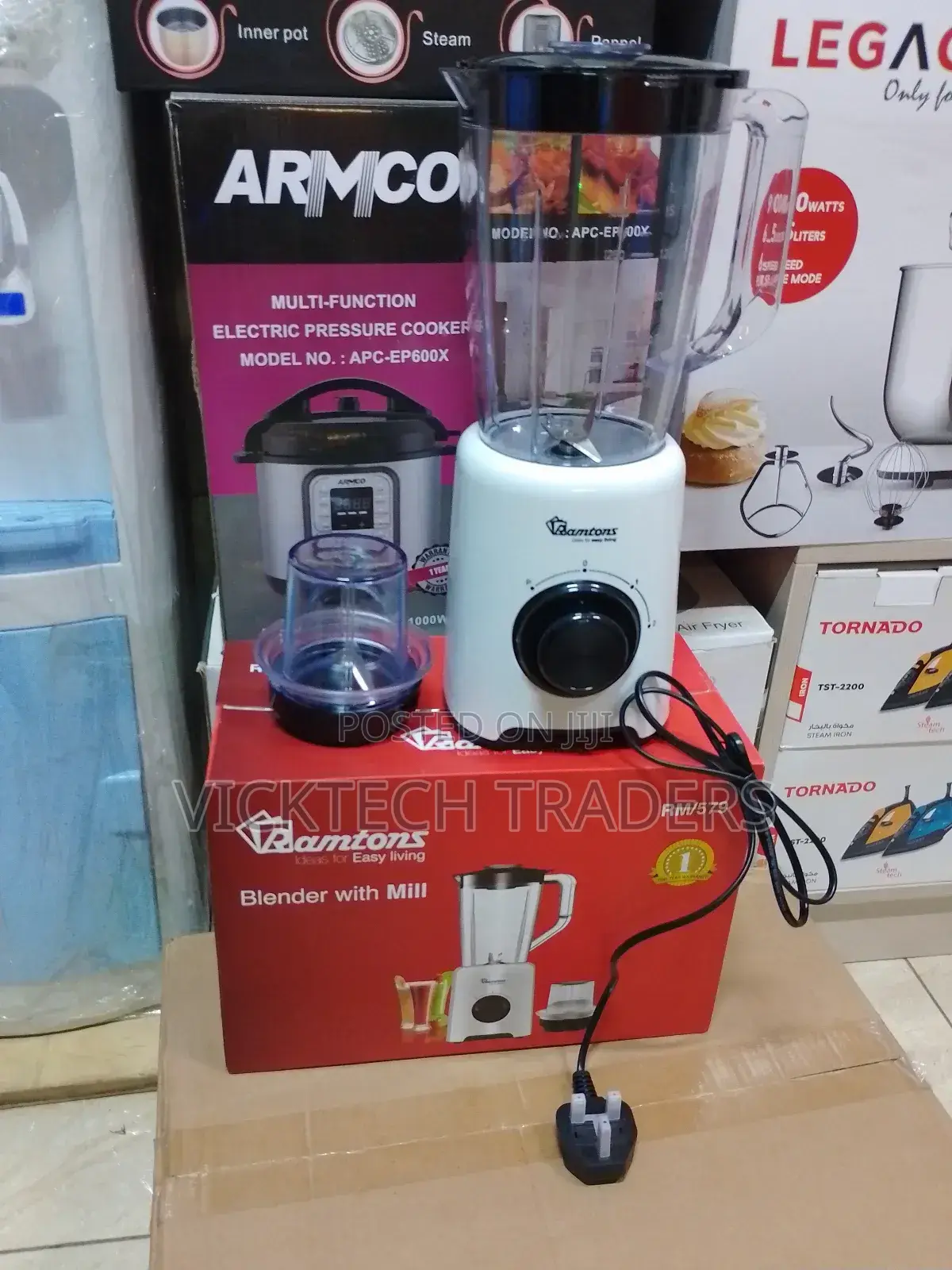 Blender! Ramtons 2 in 1 Blender With Mill -500w Rm579