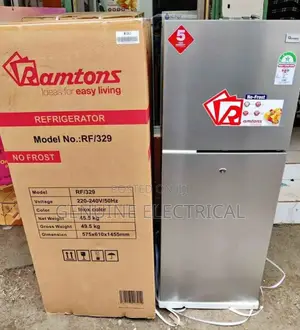 *Ramtons Fridge Double Door 188litres No Frost