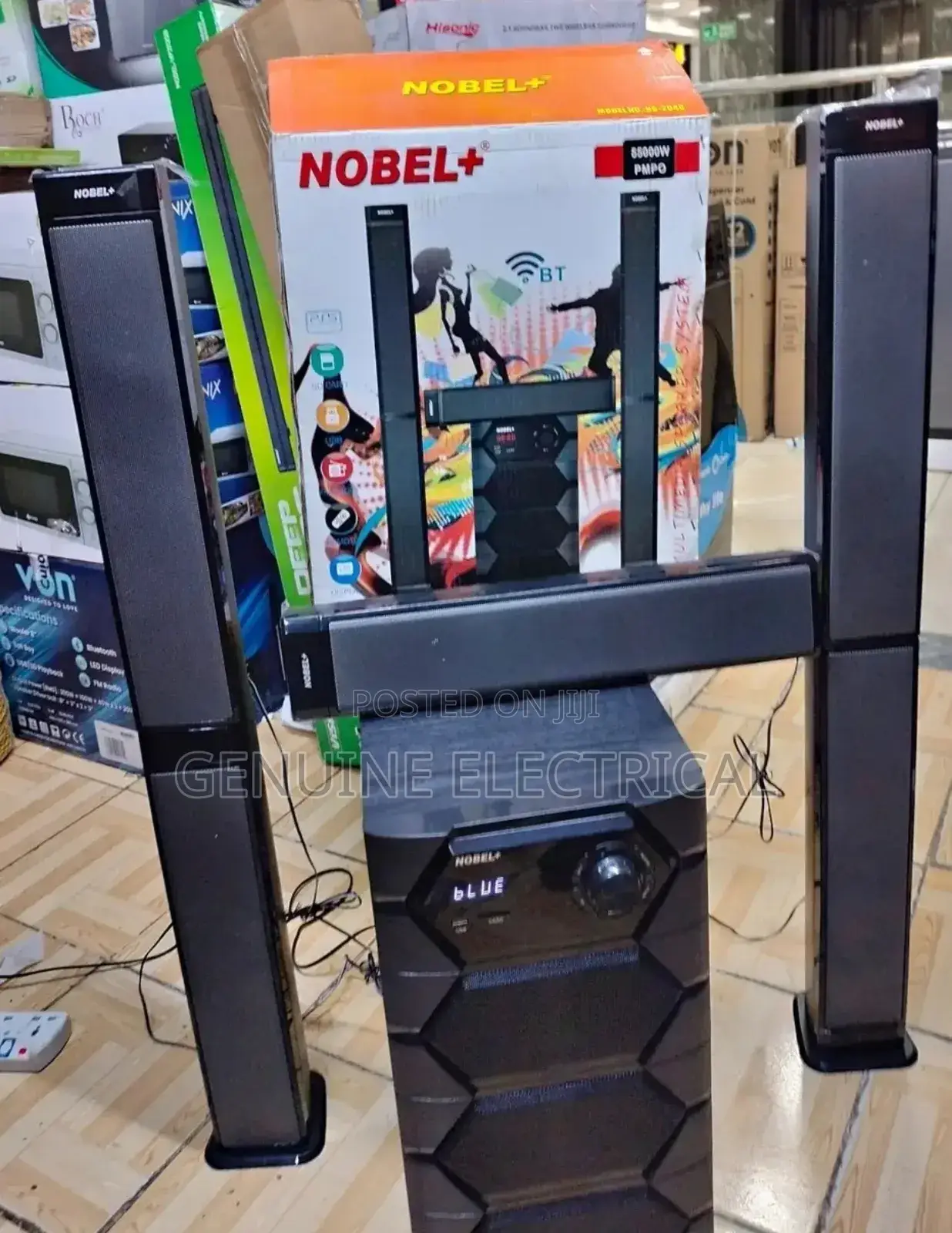 Nobel 55000 Watts Tall Boy Sound Bar System