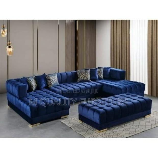 Blue New U Shape Couch