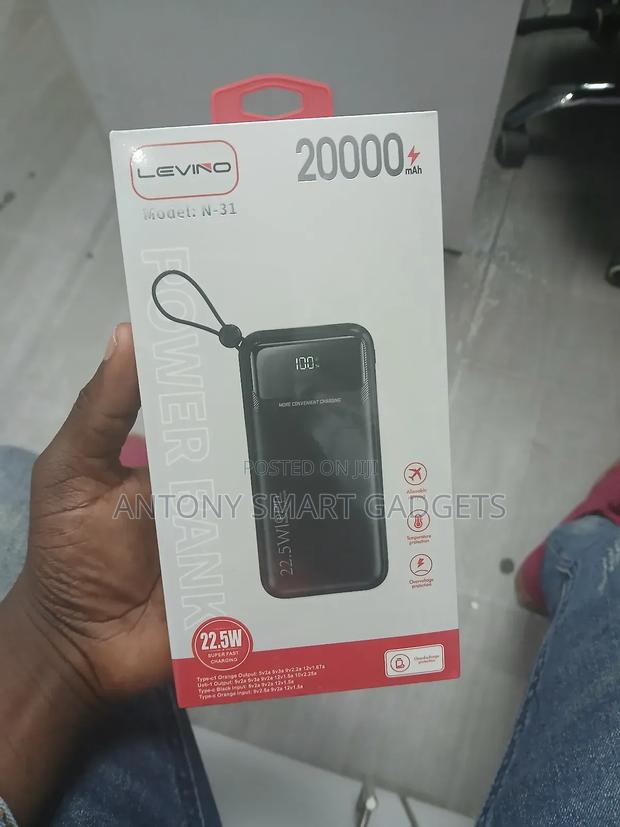 Levino 20,000mah 22.5w Fast Charging Power Bank
