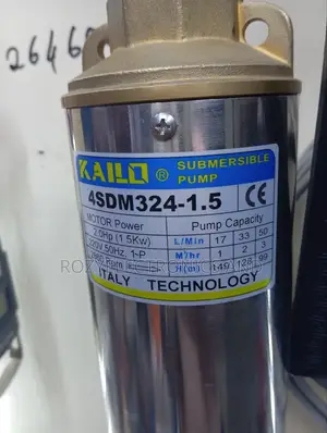 2hp Submasible Pump 149 M Head