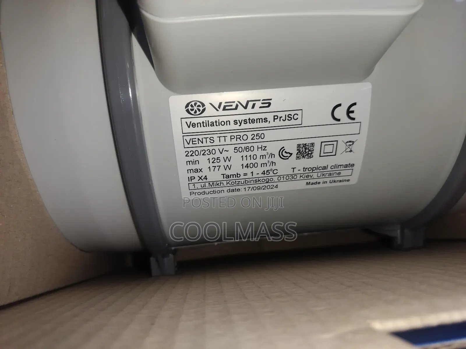 250mm Inline Fan in Nairobi Kenya