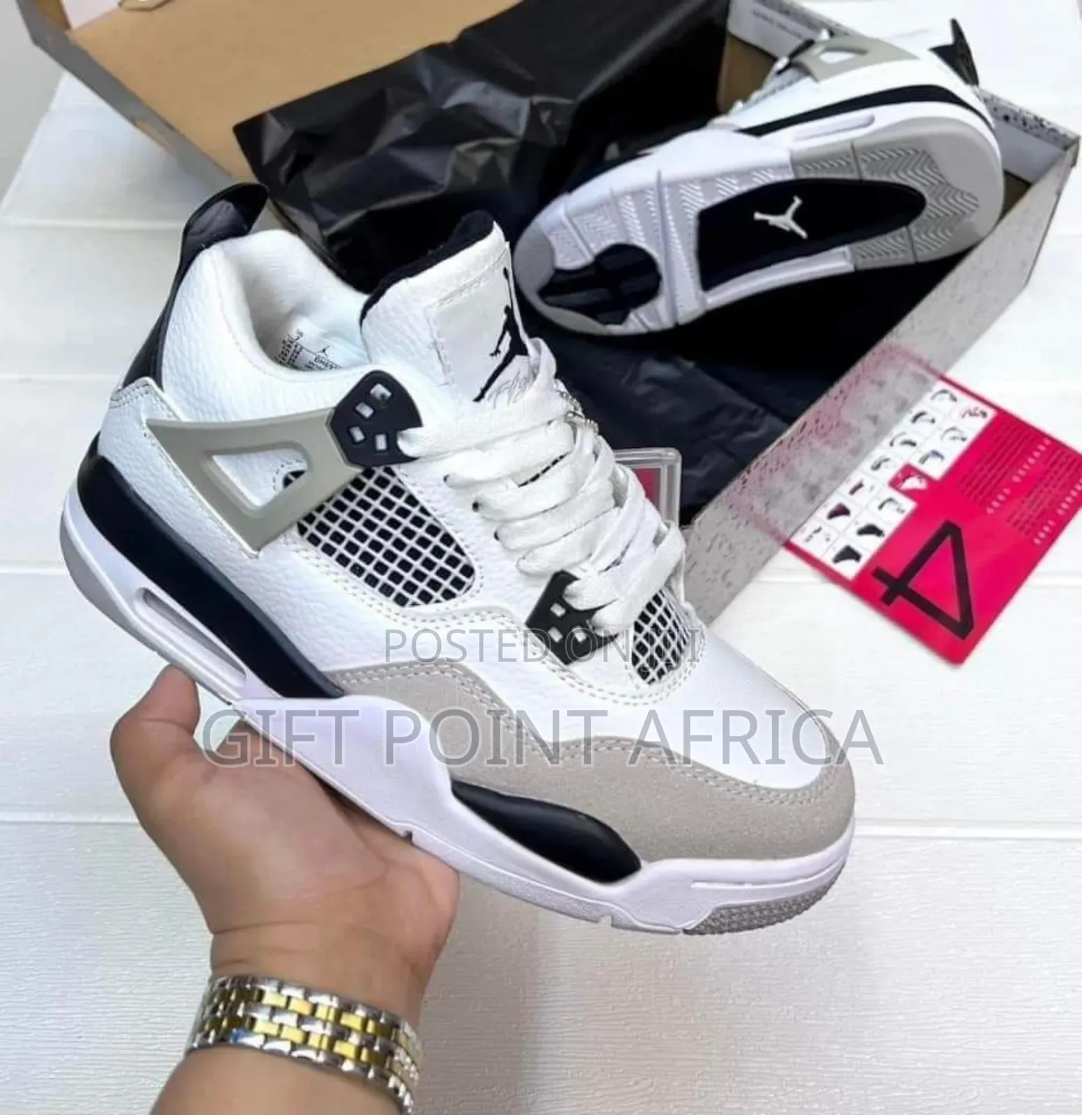 Jordan 4 Military Black Unisex Sneakers