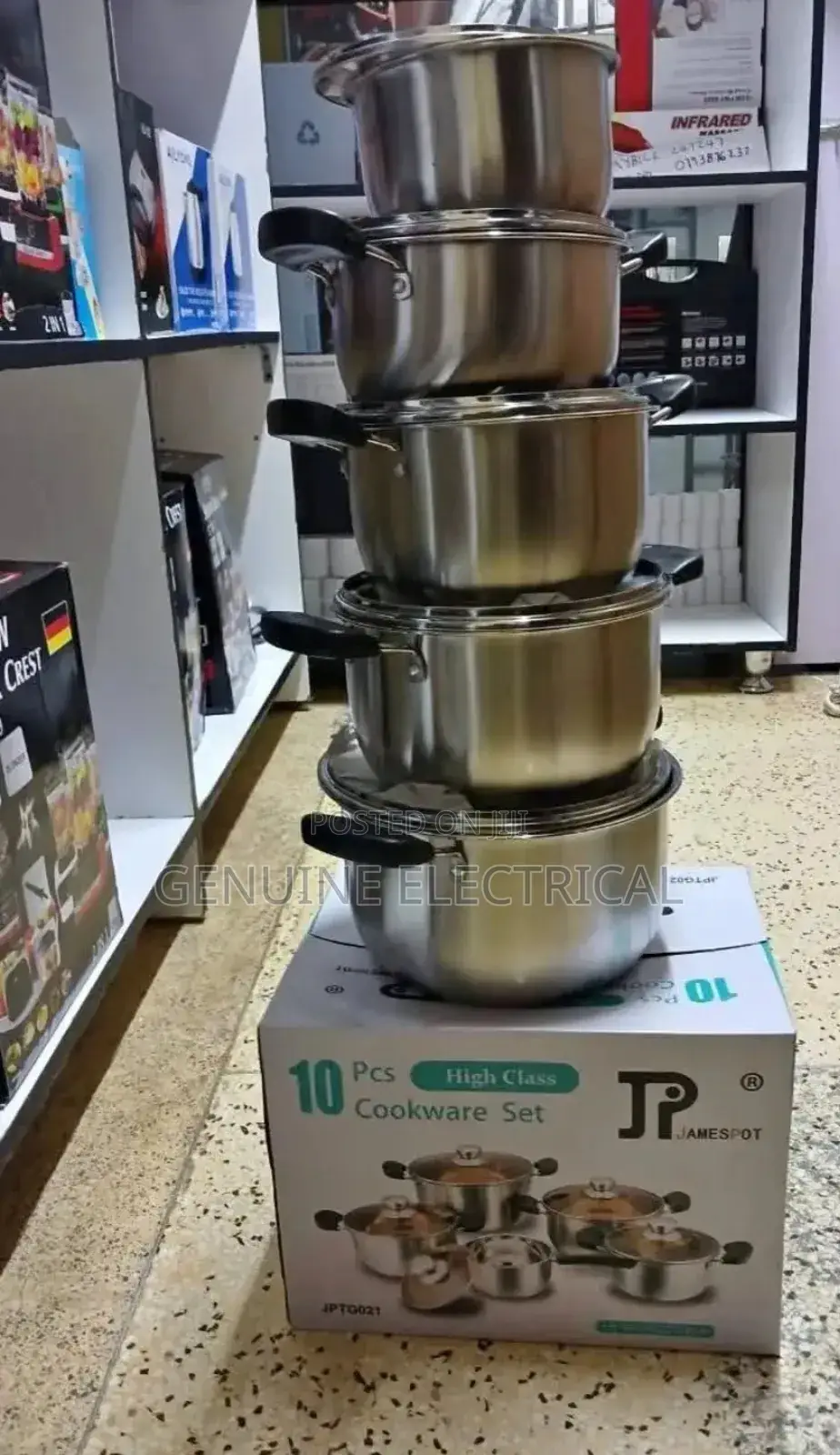 Jp Jamespot Stainless Induction Sufuria -10pc.