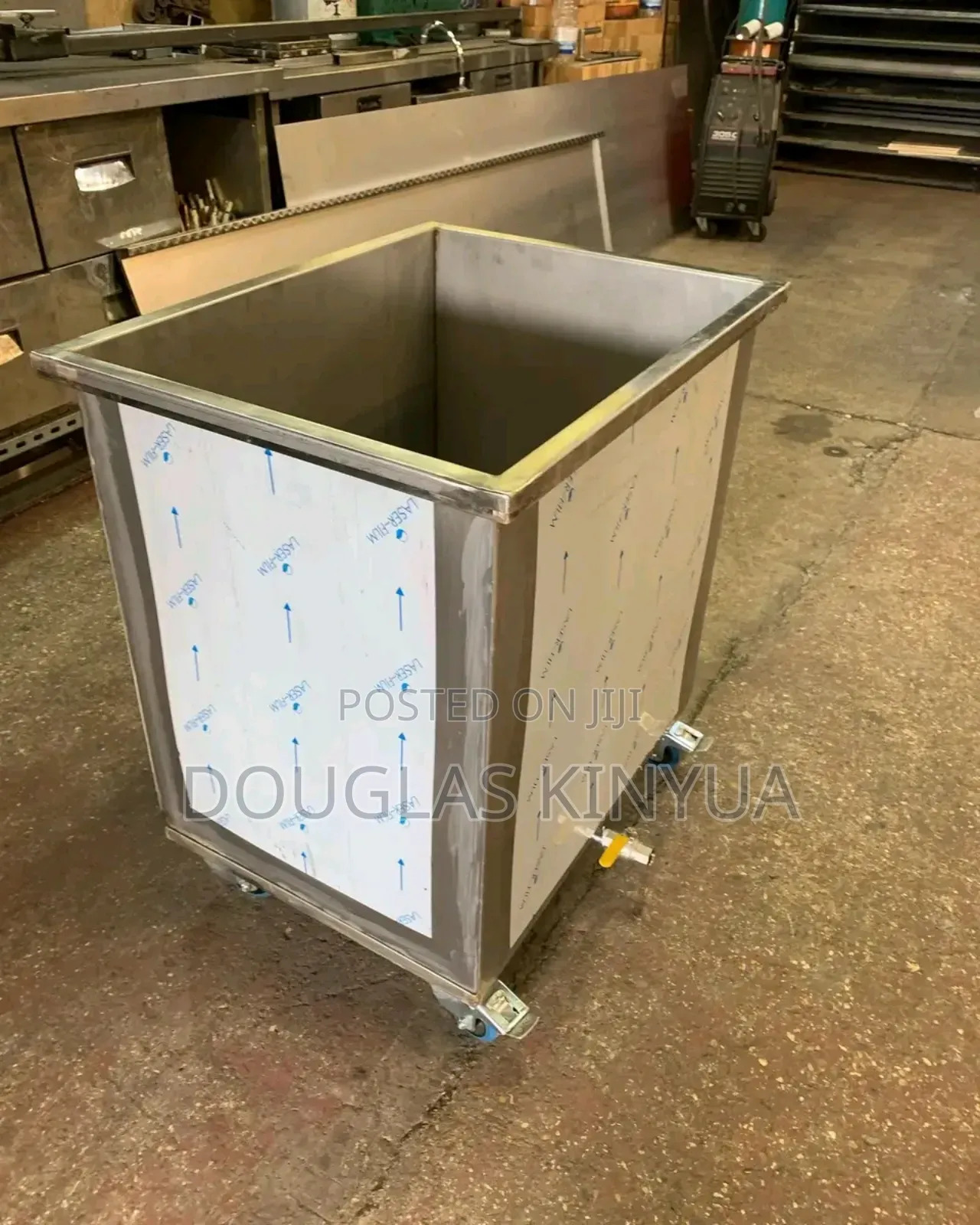 Ice Bin Stainless Steel.