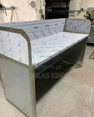 Office Stainless Steel Counter Working Table - thumbnail 2