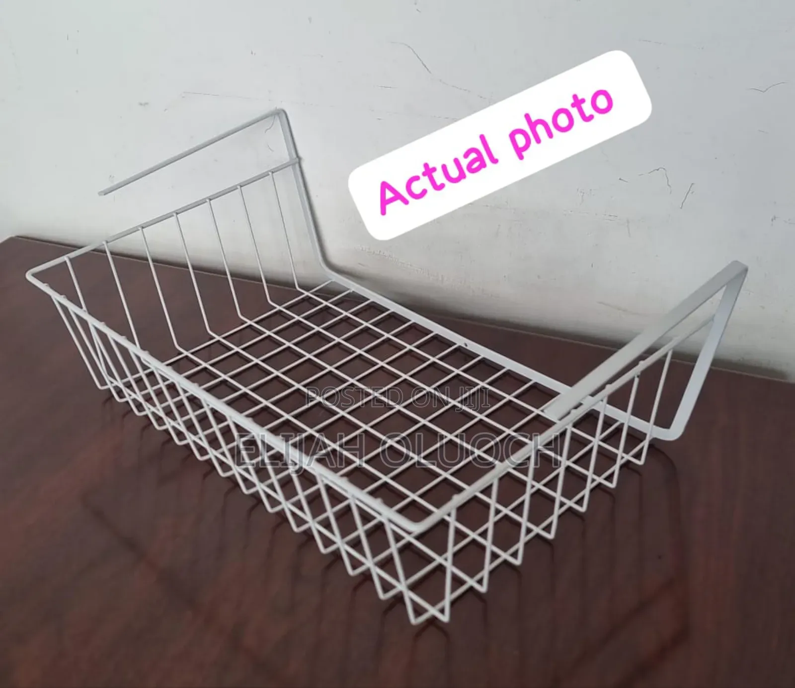 Black or White, Under Shelf Mesh Rack