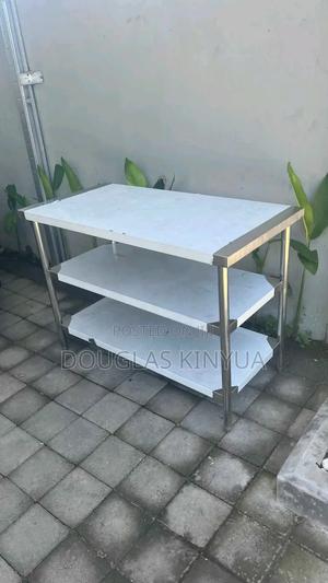 Three Tiers Stainless Steel Working Table. - thumbnail 2