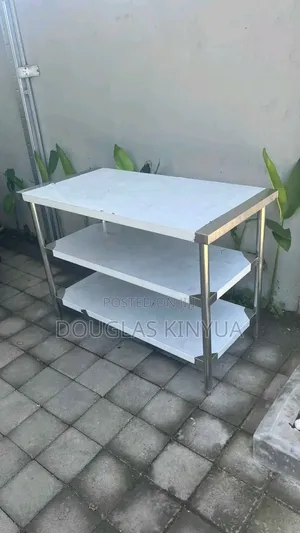 Three Tiers Stainless Steel Working Table.
