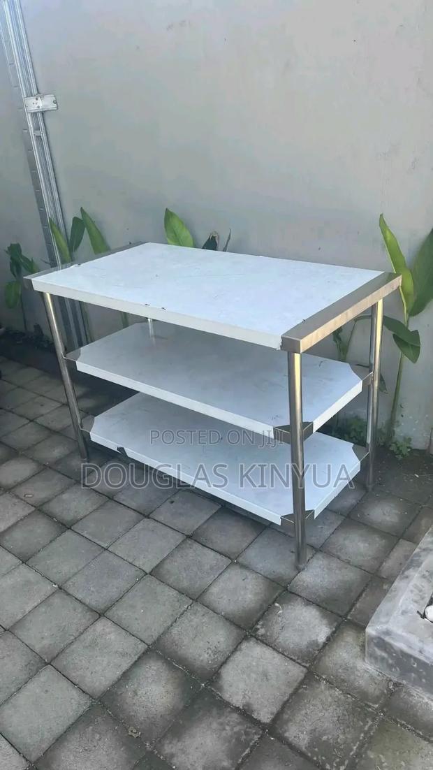 Three Tiers Stainless Steel Working Table.
