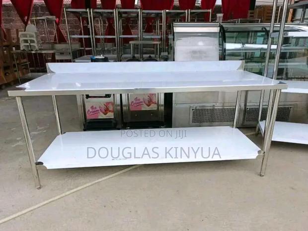 Stainless Steel Standing Working Table. - main view