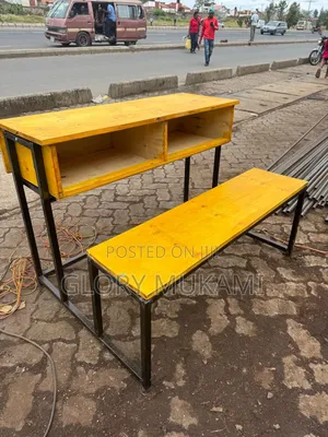 Double Labelled School Desk